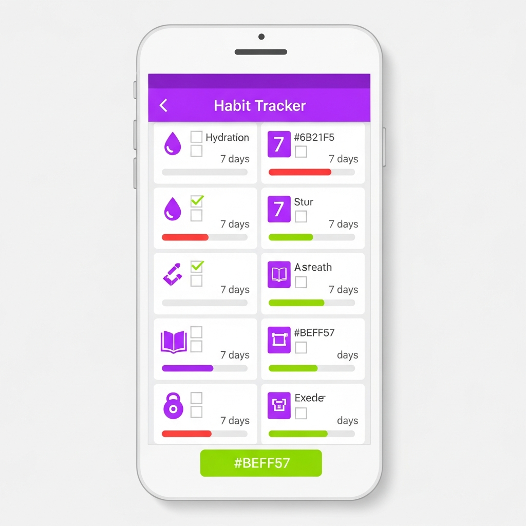 Habit tracker mobile app