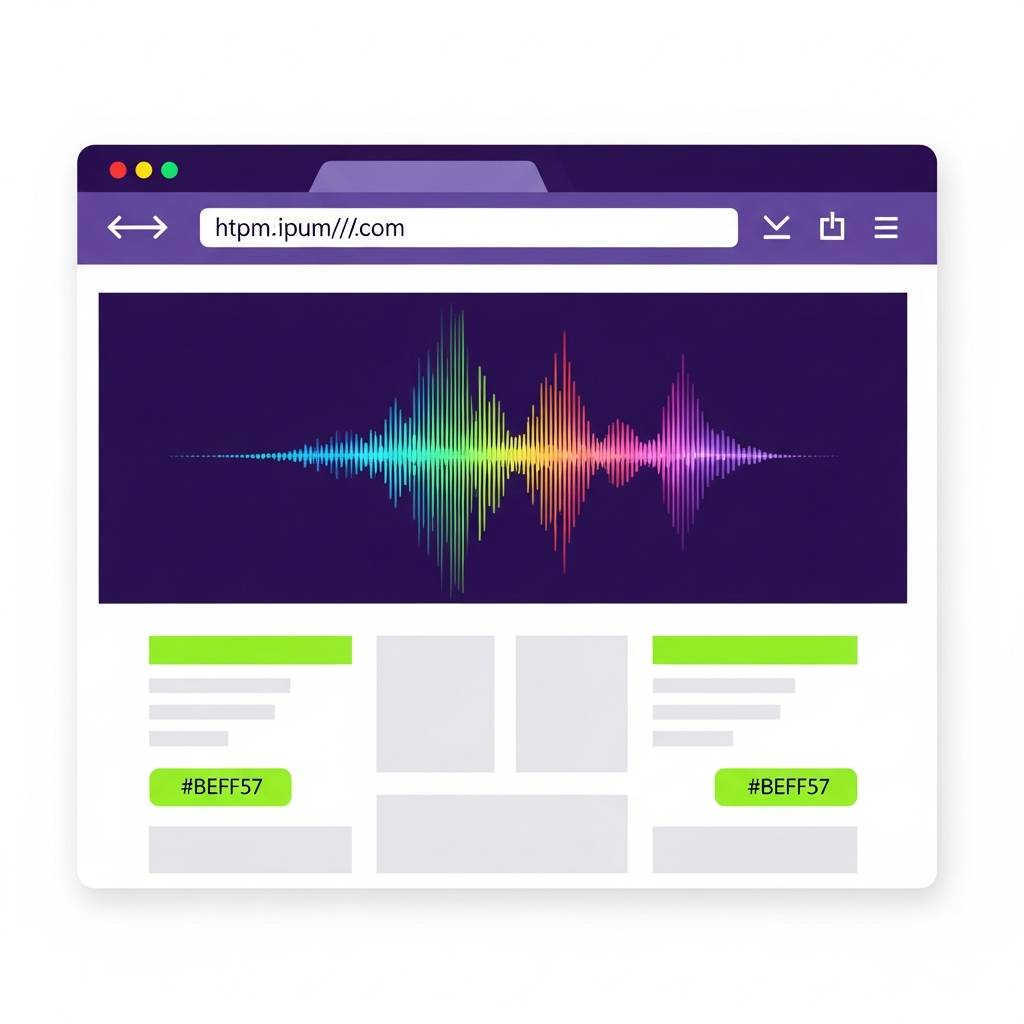 Music producer portfolio website